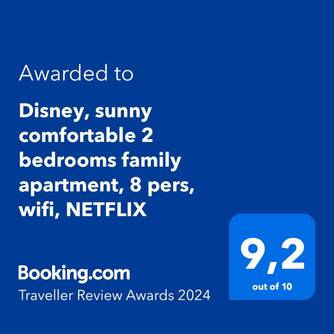 Disney, Sunny Comfortable 2 Bedrooms Family Apartment, 8 Pers, Wifi, Netflix Chessy  Exterior foto